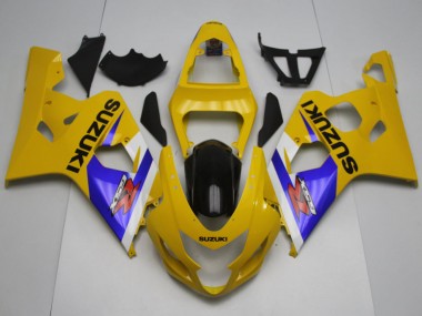 Carenados Moto Suzuki GSXR 600 / GSXR 750 2004-2005 - Amarillo Blanco Azul Negro