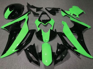 Carenados Moto Yamaha YZF R6 2008-2016 - Verde Negro Brillante