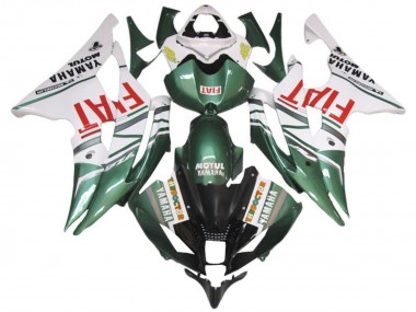 Carenados Moto Yamaha YZF R6 2008-2016 - Blanco Verde Rojo Fiat