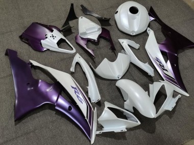 Carenado Moto Yamaha YZF R6 2008-2016 - Blanco Púrpura