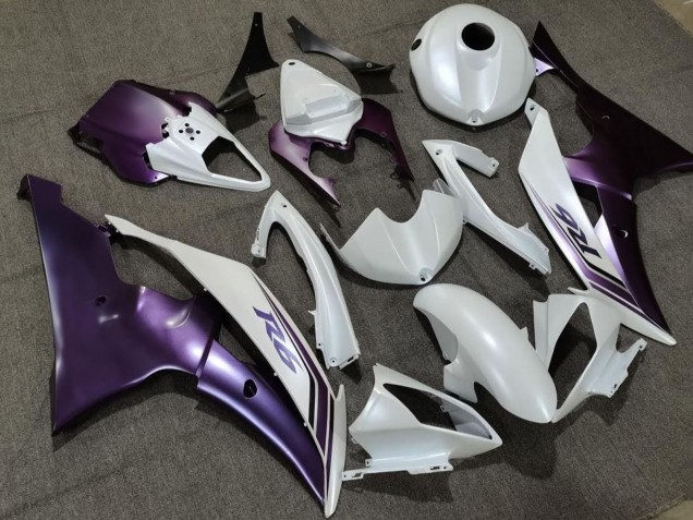 Carenado Moto Yamaha YZF R6 2008-2016 - Blanco Púrpura