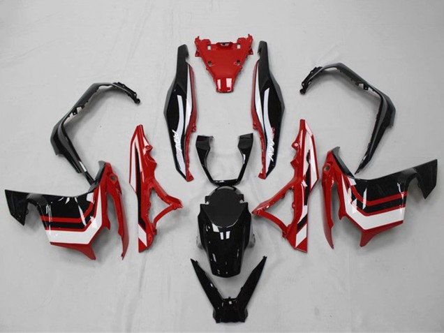 Carenados Moto Honda ADV150 2018-2021 - Blanco Rojo Negro Brillante