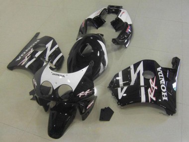 Carenados Moto Honda CBR250RR MC22 1990-1998 - Negro Brillante Blanco
