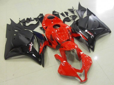 Carenados Moto Honda CBR600RR 2009-2012 - Rojo Negro Brillante Negro Mate OEM Estilo