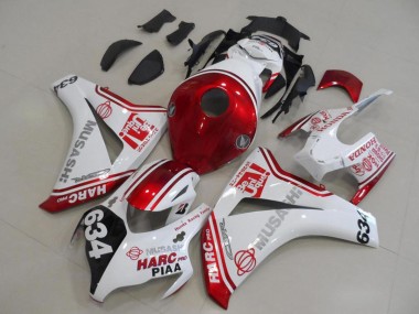 Carenados Moto Honda CBR1000RR 2008-2011 - Blanco Rojo Negro HARC Pro PIAA 634