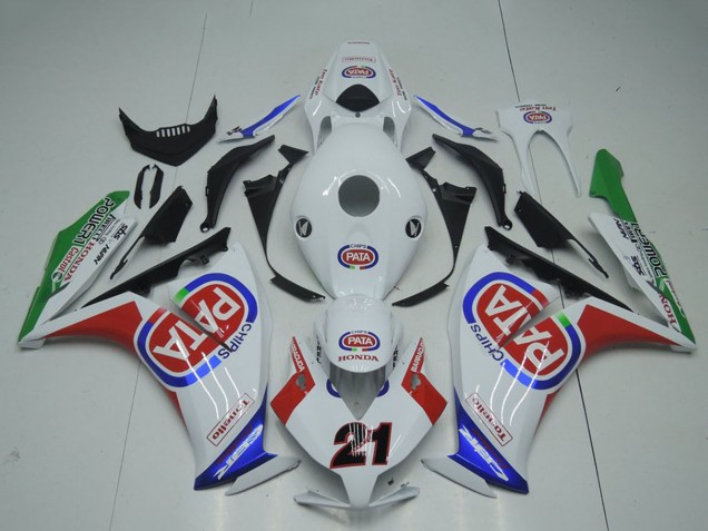 Carenados Moto Honda CBR1000RR 2012-2016 - Blanco Rojo Azul Verde Pata 21