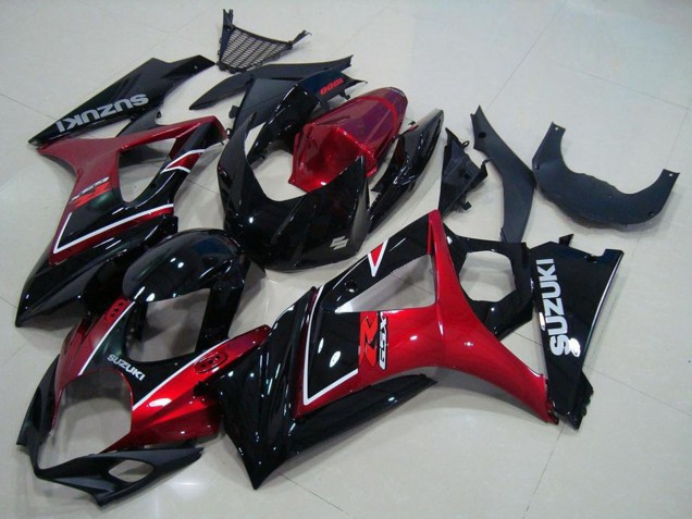 Carenado Moto Suzuki GSXR 1000 2007-2008 - Rojo Negro Brillante