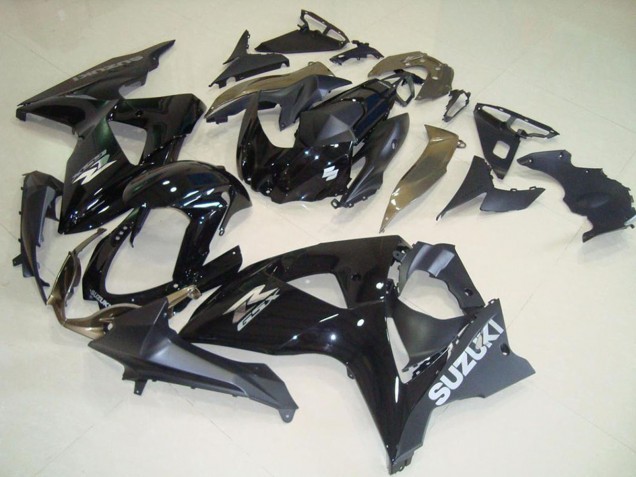 Carenados Moto Suzuki GSXR 1000 2009-2016 - Negro Brillante Negro Mate OEM Estilo