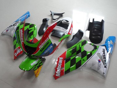 Carenados Moto Kawasaki ZX6R 2003-2004 - Blanco Rojo Verde Azul Negro Motocard