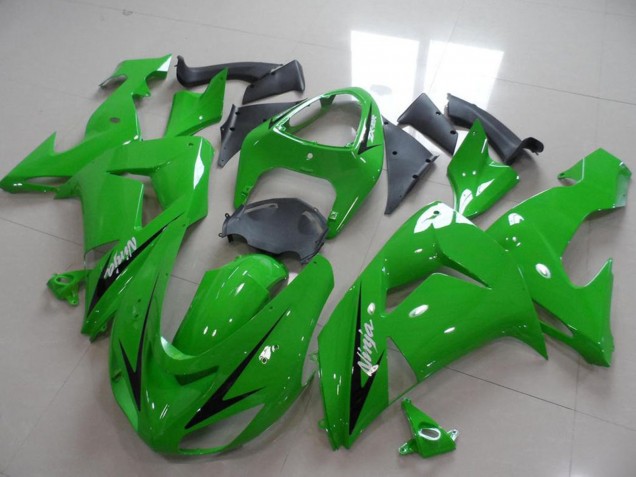 Carenados Moto Kawasaki ZX10R 2006-2007 - Verde Negro Raya