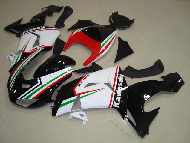 Carenados Moto Kawasaki ZX10R 2006-2007 - Blanco Rojo Negro Verde