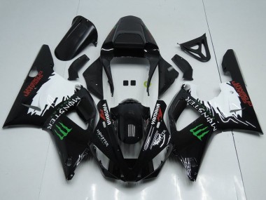 Carenados Moto Yamaha YZF R1 2000-2001 - Negro Brillante Blanco Rojo Verde Monstruo