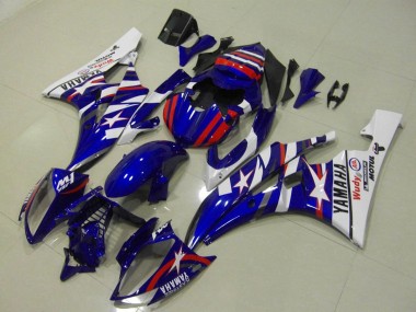 Carenados Moto Yamaha YZF R6 2006-2007 - Blanco Azul Rojo Motul Michelin