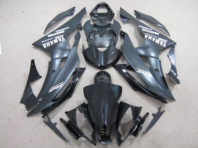 Carenados Moto Yamaha YZF R6 2008-2016 - Negro Brillante Negro Mate Blanco Calcomanías