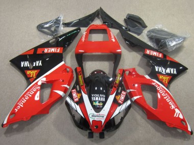 Carenados Moto Yamaha YZF R1 1998-1999 - Rojo Blanco Negro Santander