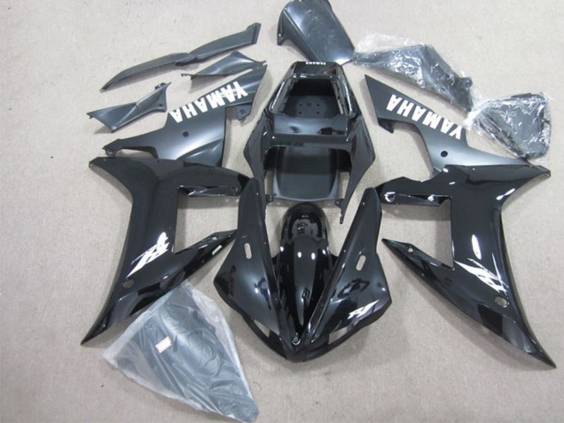 Carenados Moto Yamaha YZF R1 2002-2003 - Negro Brillante Negro Mate Blanco