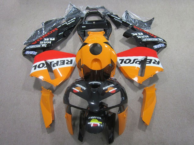 Carenados ABS Honda CBR600RR 2005-2006 - Naranja Blanco Rojo Negro Brillante Repsol