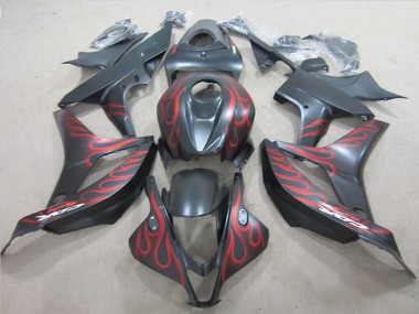 Carenados Moto Honda CBR600RR 2007-2008 - Negro Mate Rojo Llama
