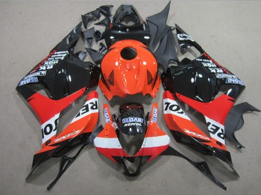 Completo Carenados Moto Honda CBR600RR 2009-2012 - Naranja Blanco Rojo Negro Brillante Repsol