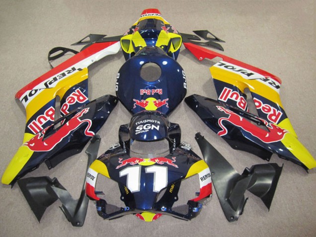 Carenados Moto Honda CBR1000RR 2004-2005 - Amarillo Azul Blanco Rojo Bull Repsol 11
