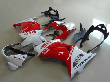 Carenados Moto Kawasaki ZX250R 2008-2012 - Blanco Rojo BEET