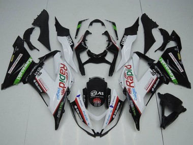 Carenados Moto Kawasaki ZX6R 2013-2018 - Blanco Verde Negro Rojo Rapid