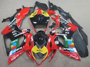 Carenados Moto Suzuki GSXR 1000 2005-2006 - Negro Rojo Amarillo Azul JOMO
