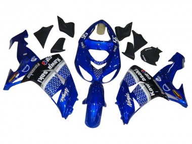 Carenados Moto Kawasaki ZX10R 2006-2007 - Azul Blanco Negro Elf
