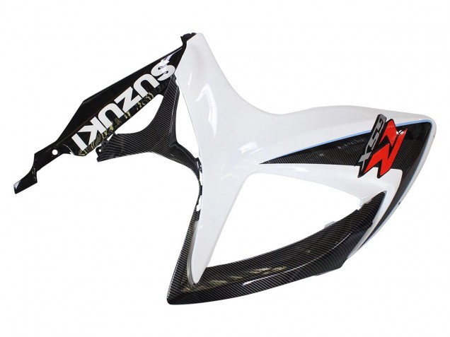 Carenados Moto Suzuki GSXR 600/750 2006-2007 - Negro Blanco FibraCarbono Estilo
